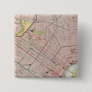 New Orleans 2 Inch Square Button