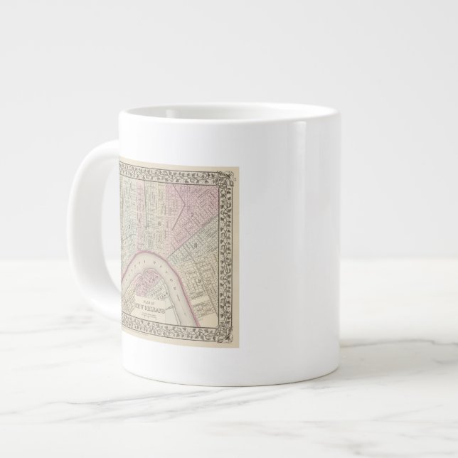 New Orleans 3 Large Coffee Mug (Front Left)