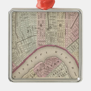 New Orleans 3 Metal Ornament