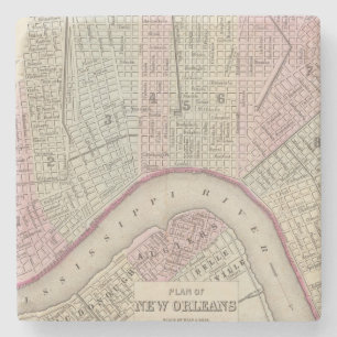 New Orleans 3 Stone Coaster