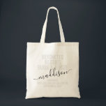 New Orleans Bachelorette Girls Trip Personalized Tote Bag<br><div class="desc">Personalized Girls Weekend Trip Custom Tote Bag with editable text and wording for a NOLA French Quarter New Orleans Bachelorette, destination birthday party, or girls weekend trip with your date, name, and fun quote like "beignets, besties, buds and booze" makes a fun and useful keepsake for your travel squad or...</div>