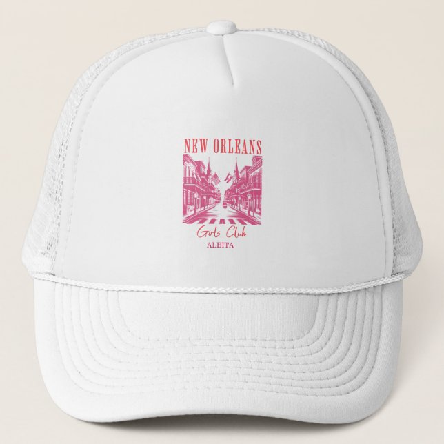 new orleans bachelorette trucker hat (Front)