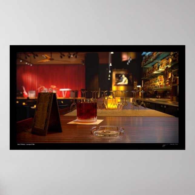 New Orleans - Bar & Lounge 3D Poster (Front)