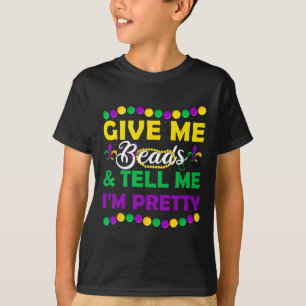 New Orleans Beads Mardi Gras Party Apparel Funny W T-Shirt