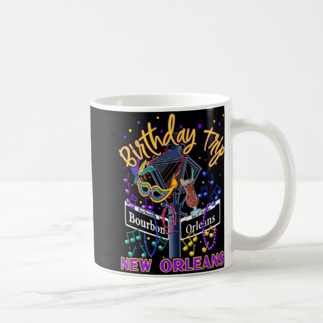 New Orleans Birthday Trip French Quarter Girls Tri Coffee Mug (Right)