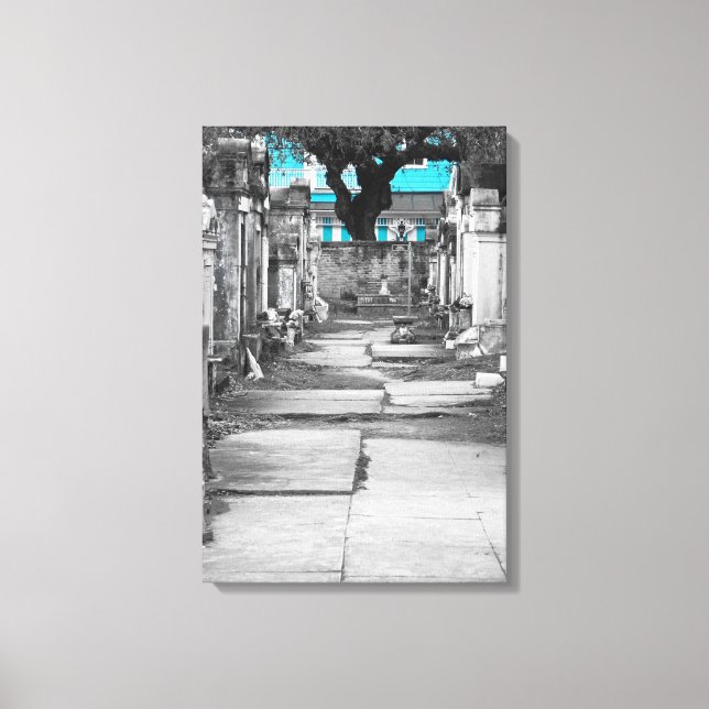 New Orleans blue Canvas Print (Front)