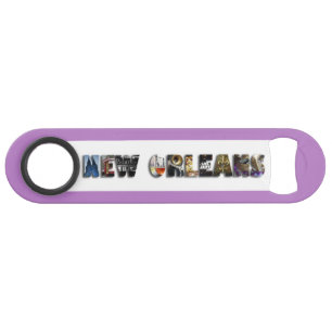New Orleans Bourbon Street Beads NOLA Bar Key