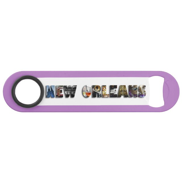 New Orleans Bourbon Street Beads NOLA Bar Key (Front (Horizontal))