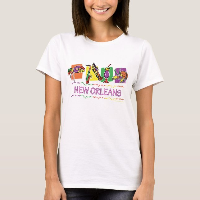 New Orleans - Bourbon Street T-Shirt (Front)