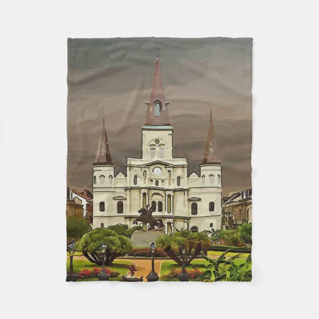 New Orleans Cathedral Stadium Blanket (Front)