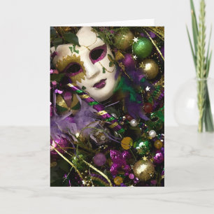 New Orleans Christmas Scenes Blank Greeting Card