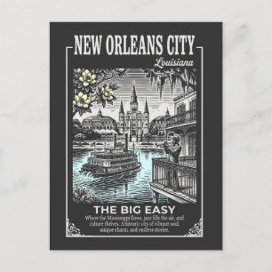 New Orleans City Louisiana The Big Easy Postcard
