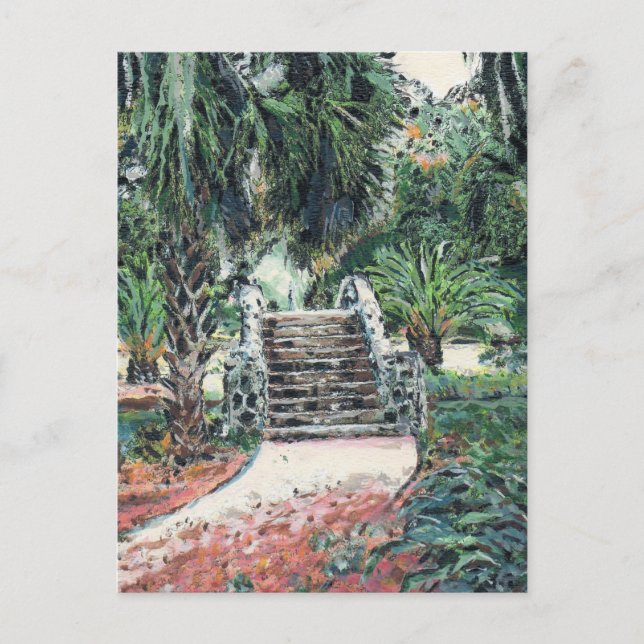 New Orleans City Park Stone Bridge Postcard (Front)