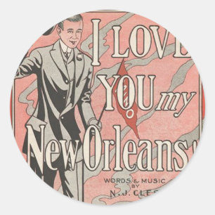 New Orleans Classic Round Sticker