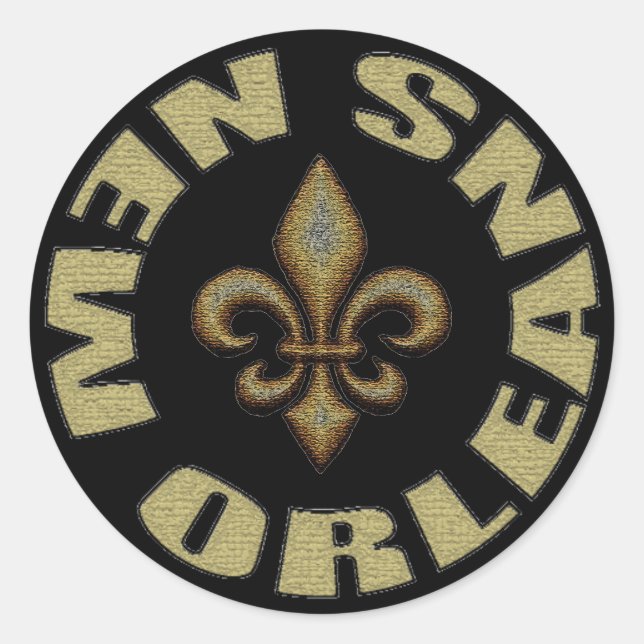 New Orleans Classic Round Sticker (Front)