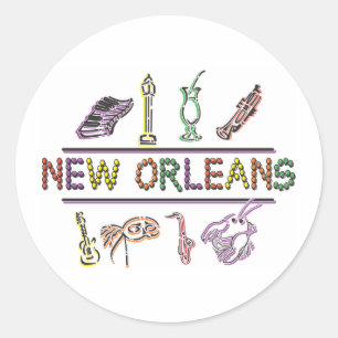 New Orleans Classic Round Sticker