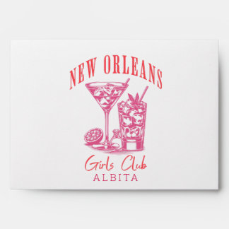 New orleans cocktail classic bachelorette envelope