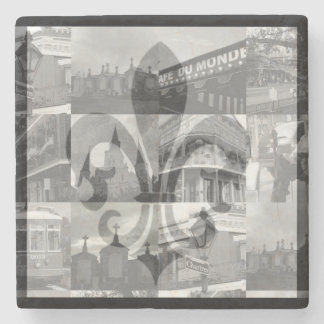 New Orleans Collage Stone Coaster