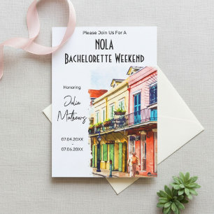 New Orleans Destination Bachelorette Weekend Invitation