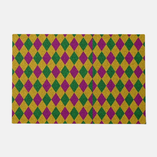 New Orleans DIamond Glitter Doormat (Front)