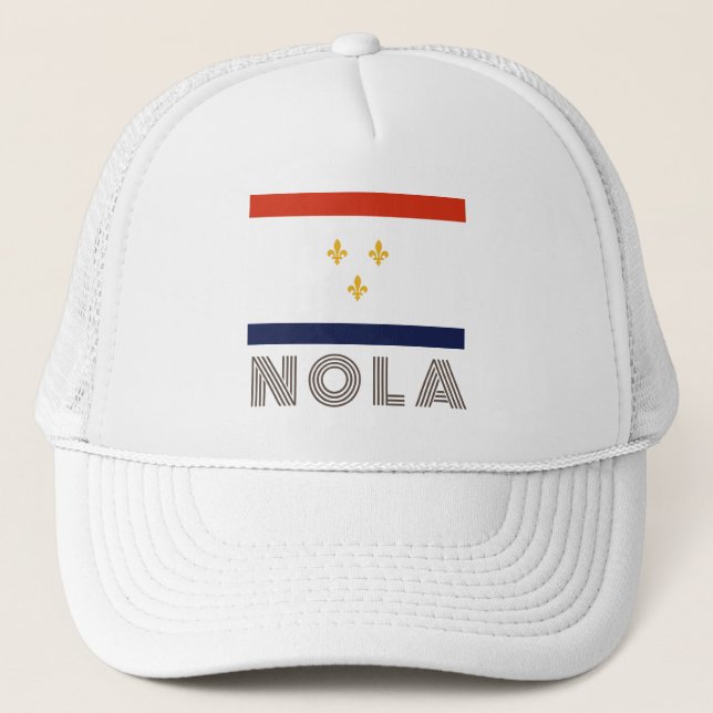 New Orleans flag Trucker Hat (Front)