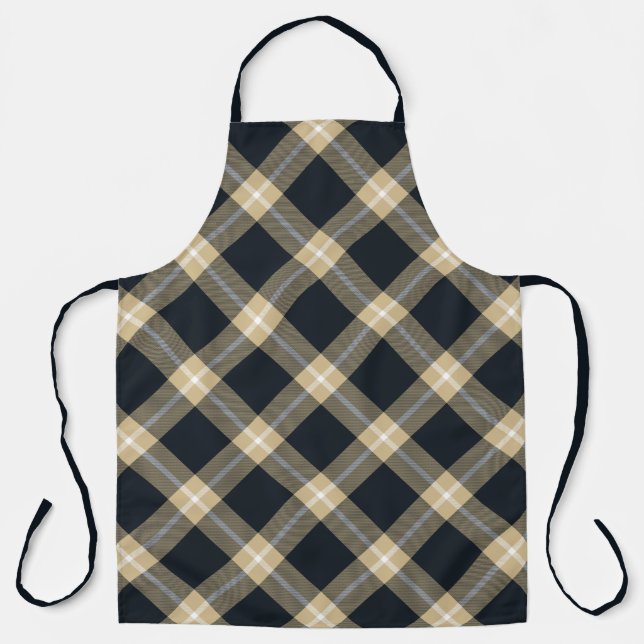 New Orleans Football Plaid Apron (Front)