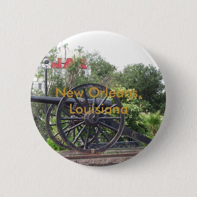 New Orleans French Quarter 2 Inch Round Button (Front)