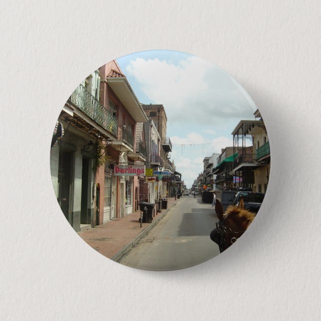 New Orleans French Quarter 2 Inch Round Button (Front)
