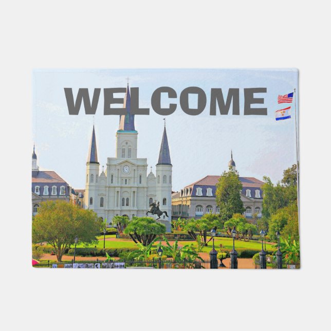 New Orleans French Quarter Doormat (Front)