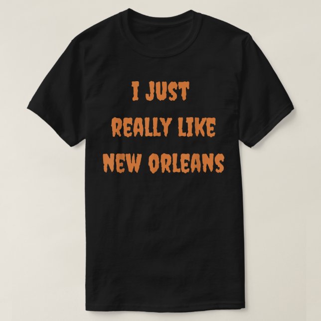 New Orleans Halloween Spooky Goth Fall Autumn Loui T-Shirt (Design Front)