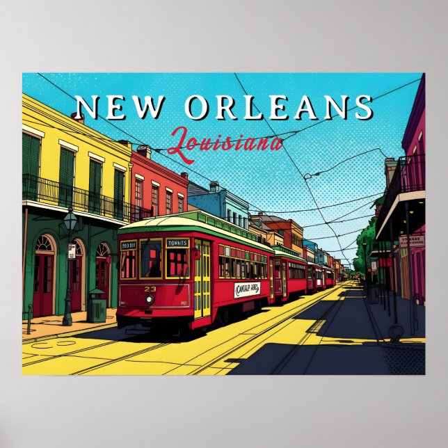 New Orleans Inspired Urban Art Poster (Front)