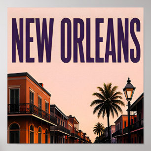 New Orleans Jazz Heritage Travel Poster