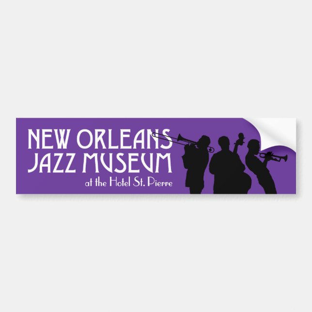 New Orleans Jazz Museum bumper sticker (Front)