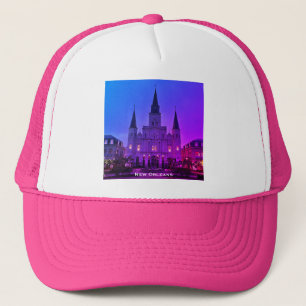 New Orleans, LA Cathedral Basilica, Jackson Square Trucker Hat