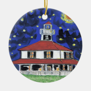 New Orleans Lighthouse Lakefront Ceramic Ornament