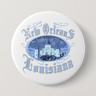 New Orleans Louisiana 3 Inch Round Button