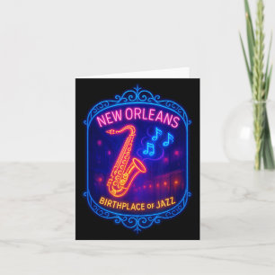 New Orleans, Louisiana, Birthplace Of Jazz Card
