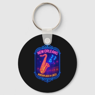 New Orleans, Louisiana, Birthplace Of Jazz Keychain