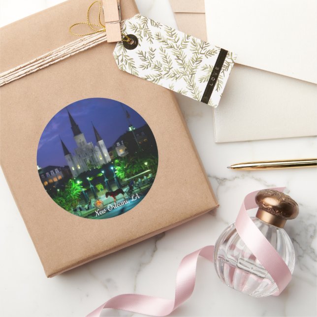 New Orleans, Louisiana Classic Round Sticker (Gifting)