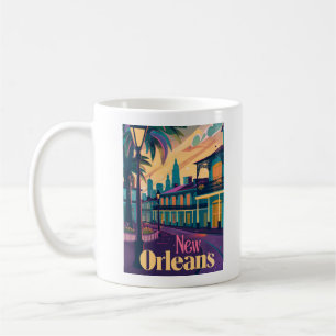 New Orleans Louisiana French Quarter at Sunset Coffee Mug