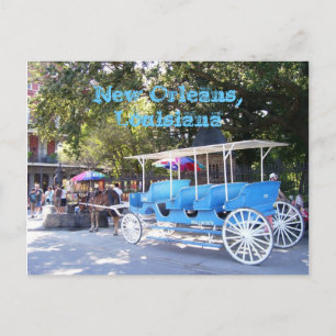New Orleans, Louisiana House & Carriage Postcard