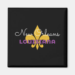 New Orleans Louisiana Mardi Gras 2025 Fleur De Lis Magnet