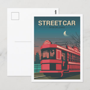 New Orleans Louisiana Travel Place Illustration Postcard