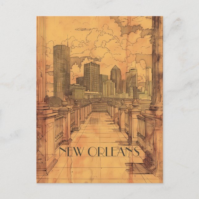 New Orleans Louisiana Travel Postcard (Front)