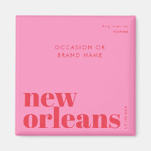 New Orleans Louisiana typography party