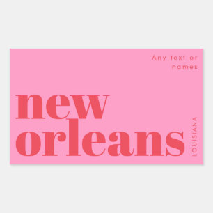 New Orleans Louisiana typography Sticker