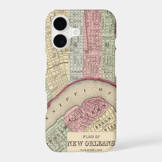 New Orleans Map by Mitchell (Back)