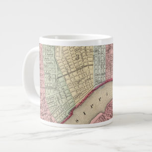New Orleans Map by Mitchell Large Coffee Mug