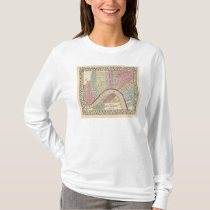 New Orleans Map by Mitchell T-Shirt