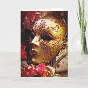 New Orleans Mardi Gras Mask Greeting Card